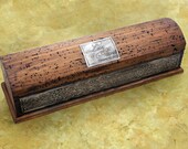 Unique Rustic Wedding Wine Box - The perfect Wedding gift personalized with your names or initials.