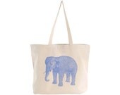 EXTRA LARGE Canvas Market Tote . Screen Printed Eco Friendly . 19.5"w x 15"h x 5"d