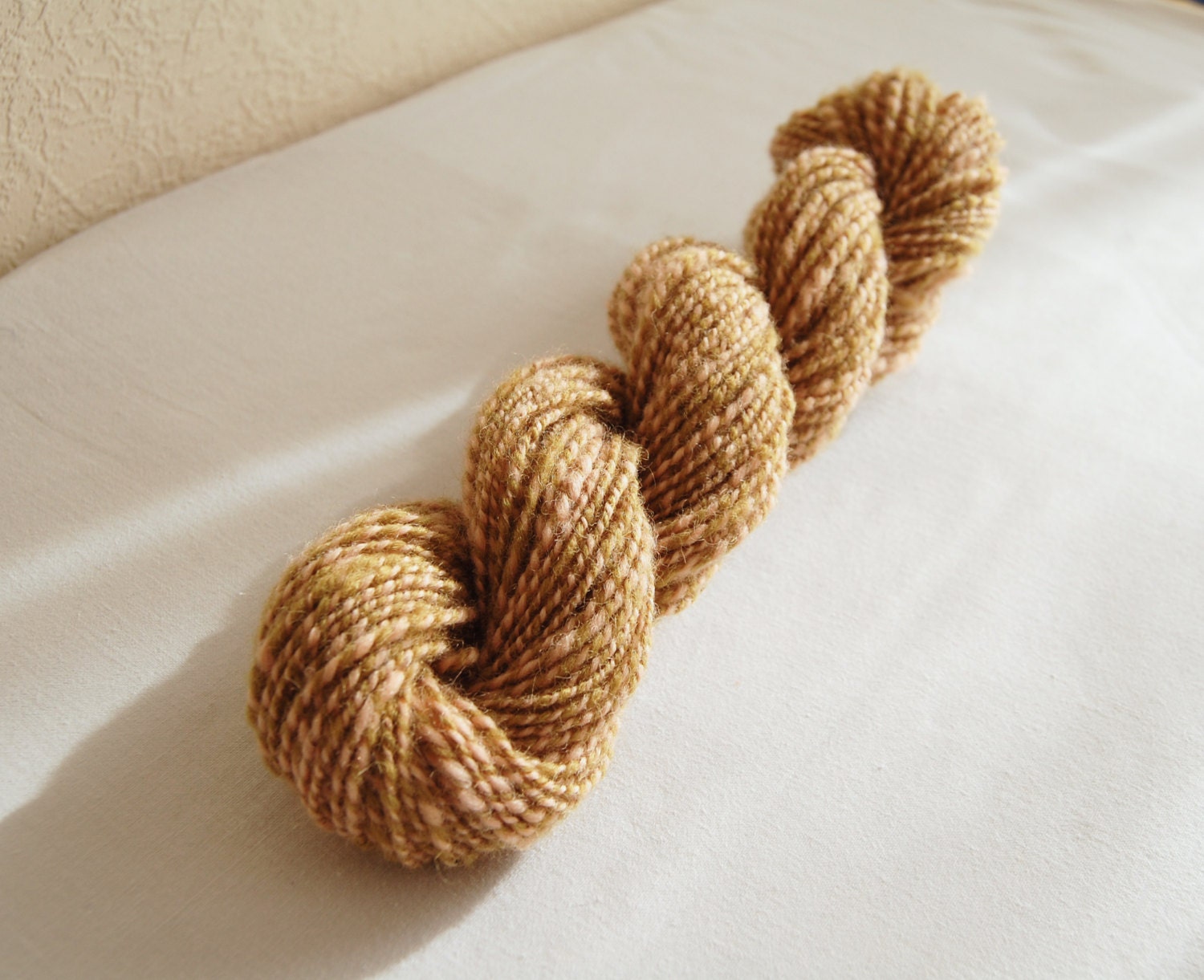 Handspun Yarn. Spring fever. Spring yarn. Merino wool. Art Yarn. Bulky weight. 88 Yards/2.8 oz