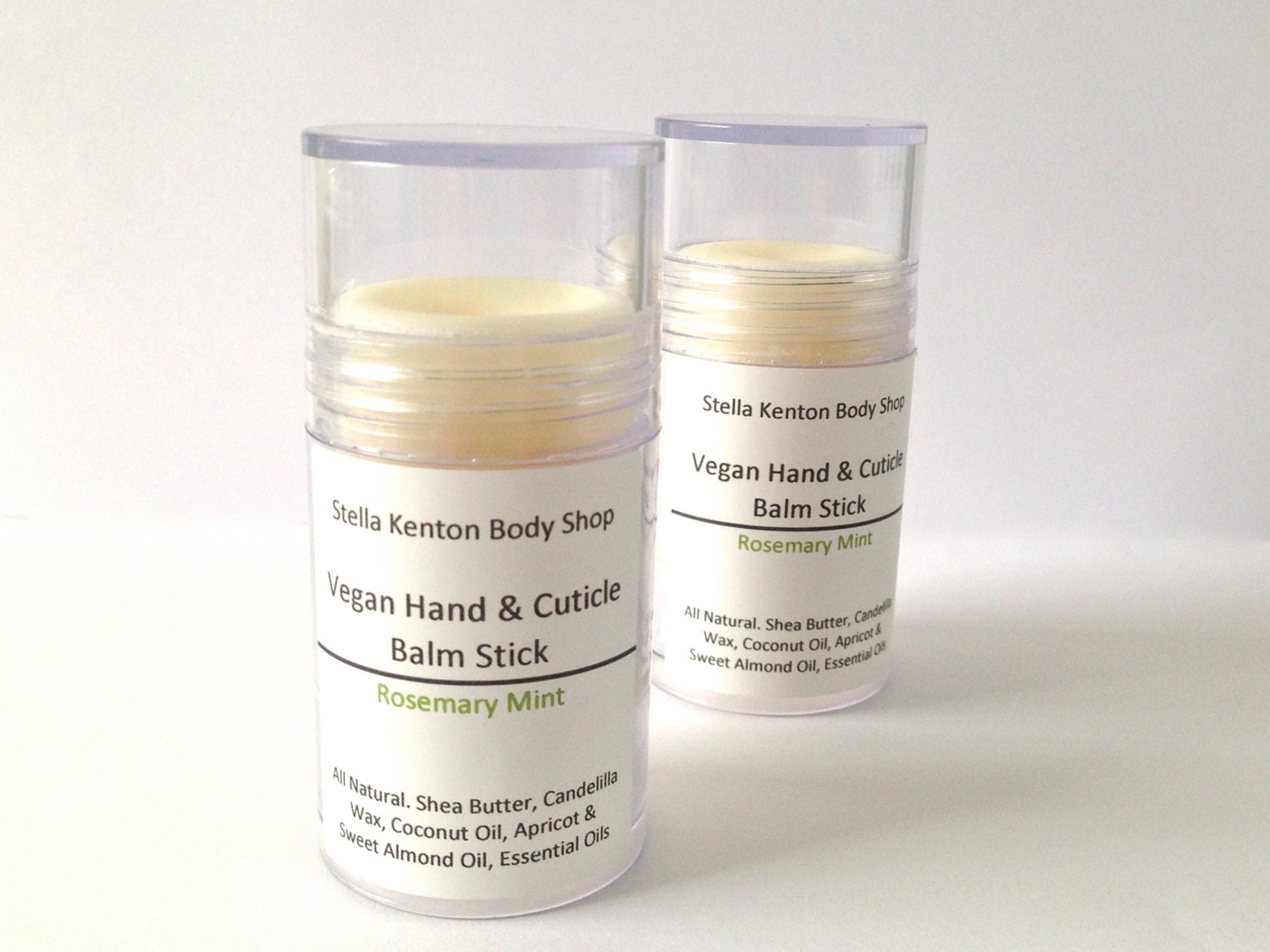 Vegan Rosemary Mint Hand & Cuticle Balm Stick, Natural