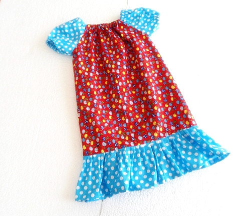 Girls Peasant Dress Pattern, INSTANT DOWNLOAD, Easy Girl's Dress Pattern, Sewing Pattern Girls peasant Dress, 6 months to 8 years