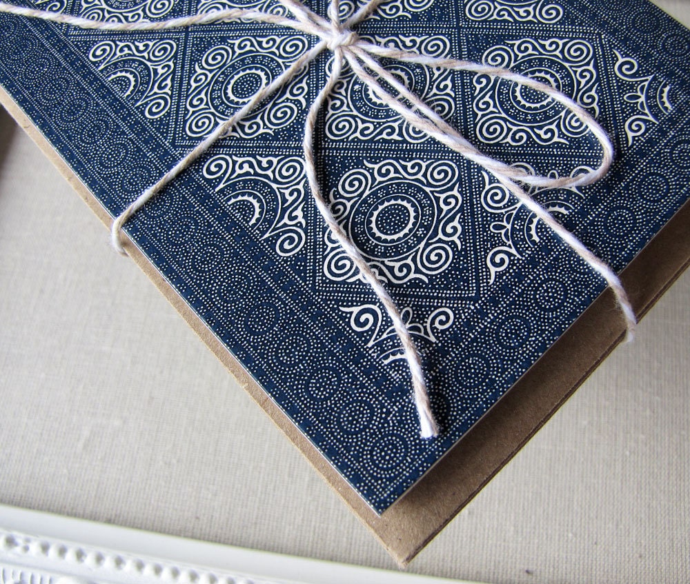 Chinese Indigo Note cards