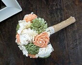 Handmade Wedding Bouquet- Small Bridal Bridesmaid Bouquet, Alternative Bouquet, Fall Autumn Bouquet Keepsake Bouquet, Rustic Wedding