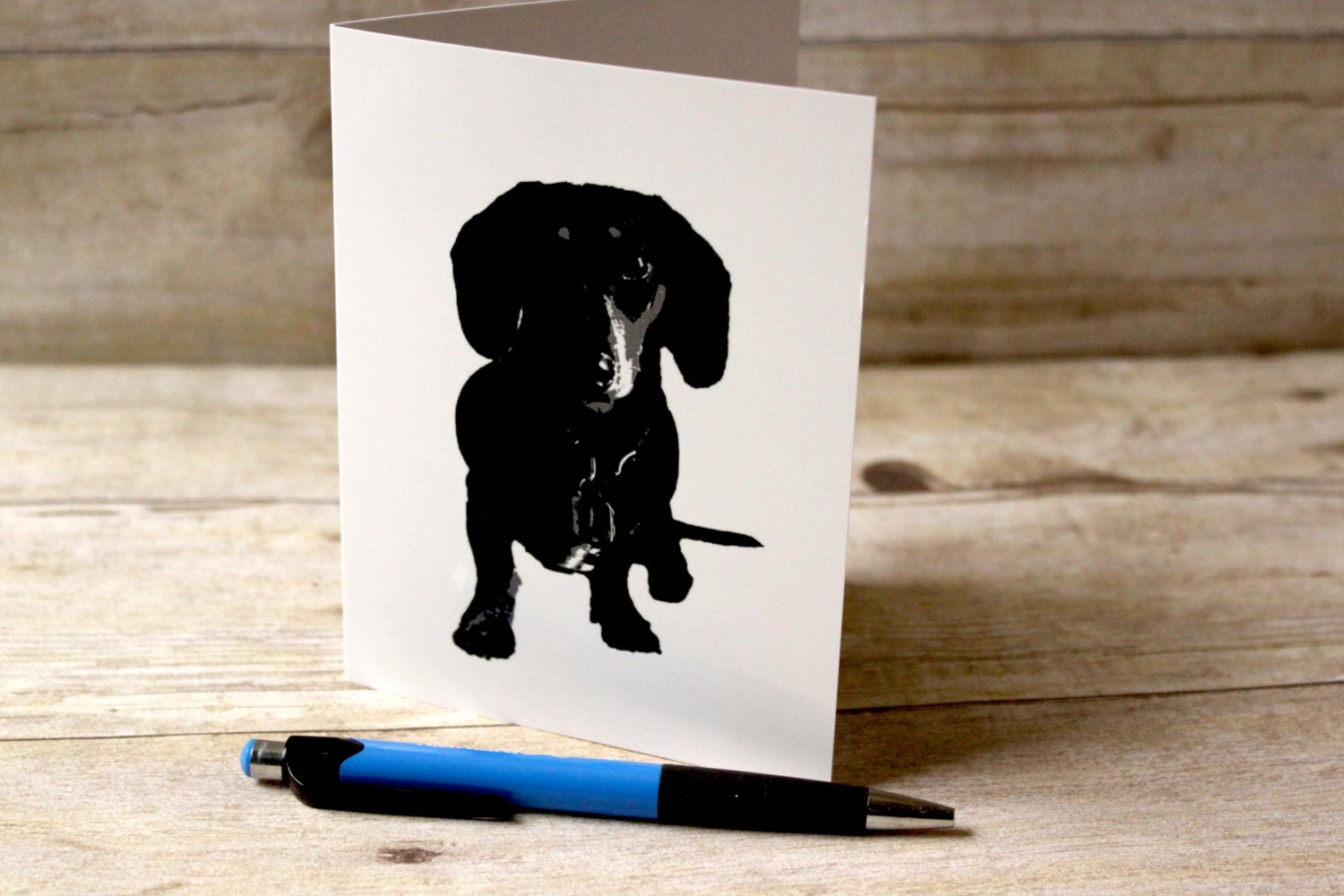 Dachshund Card Doxie Hotdog Wiener Dog Weenie blank