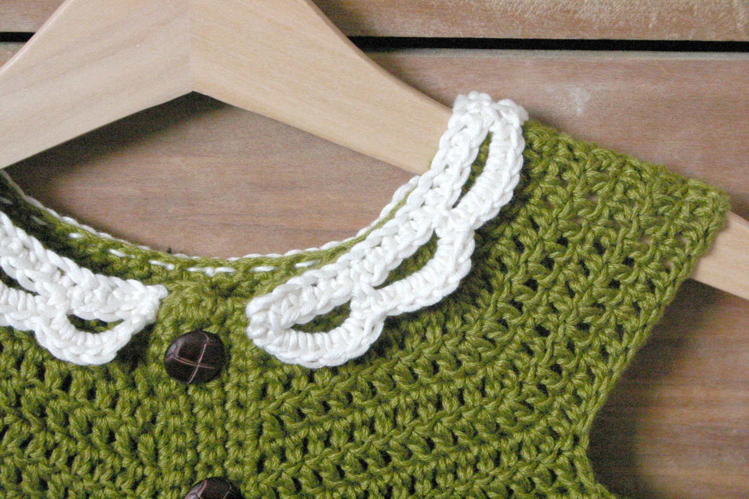 PDF Crochet Baby Peter Pan Collar Sleeveless Cardigan Instant Download 6 to 12 month