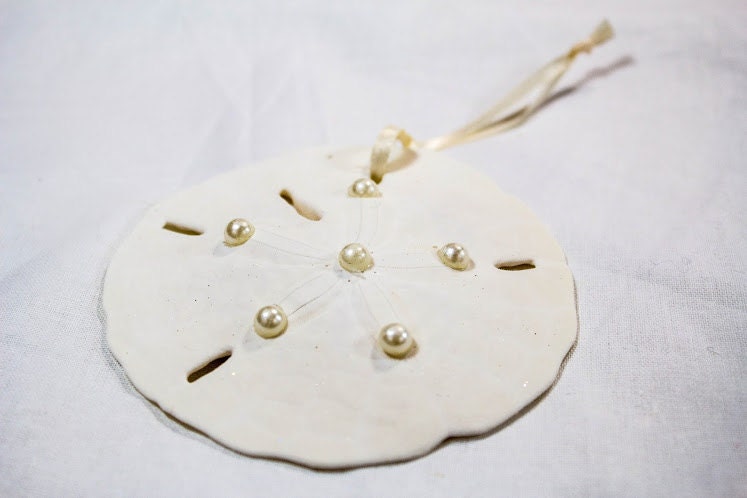 Pearl Sand Dollar Ornament