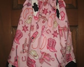 Country Western CowGirl Pink Pillowcase style infant toddler girls dress