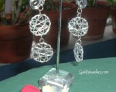FAIRY STAR EARRINGS - Reiki Infused - Wire Wrapped Faery Stars - 1817