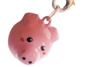 Kawaii Pig Phone Charm Polymer Clay - ON SALE