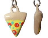 Kawaii Pizza Earrings Polymer Clay - ON SALE