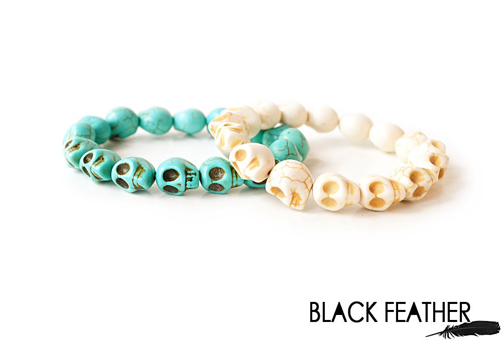 Turquoise Skull Bracelet