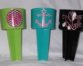 Lot of 3 Personalized Beach spiker - drink holder for sand lake or camping