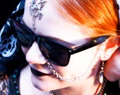 Chained Black Goddess Wayfarer Sunglasses