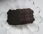 Black/Red Double Sided Wedding, Escort, Place cards, tags, 50pc