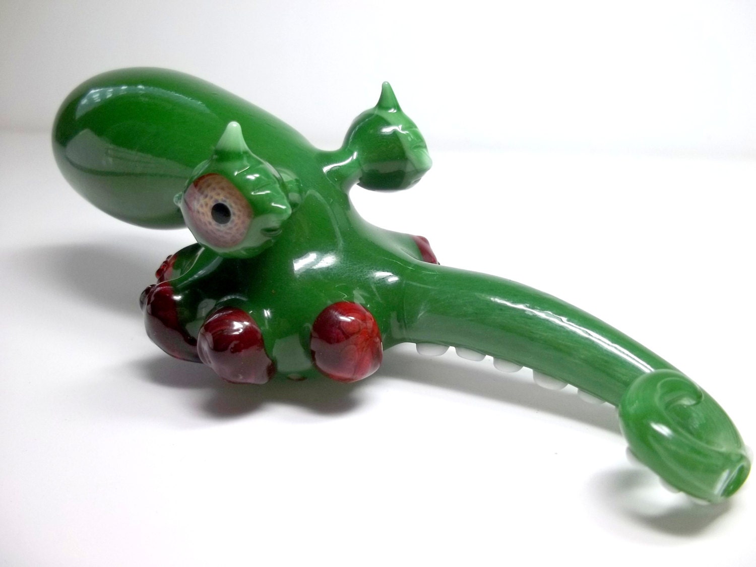 Glass Pipe HEADY OCTOPUS PIPE, Stubby Bloody Octopus Heady Pipe, Hand Blown, Ready for Shipping cgge team