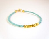 Childrens Bracelet, Girls Beaded Bracelet, Flower Girl Bracelet, Turquoise Girls Jewelry UK