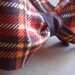 Harrison- Mens/Boys Adjustable Self-Tie Bow Tie in Brown and Orange Plaid Print