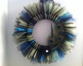 Extra Large Peacock Tulle Wreath