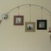 Fishing Pole Picture Frame - Metal Silver - 3 Frames