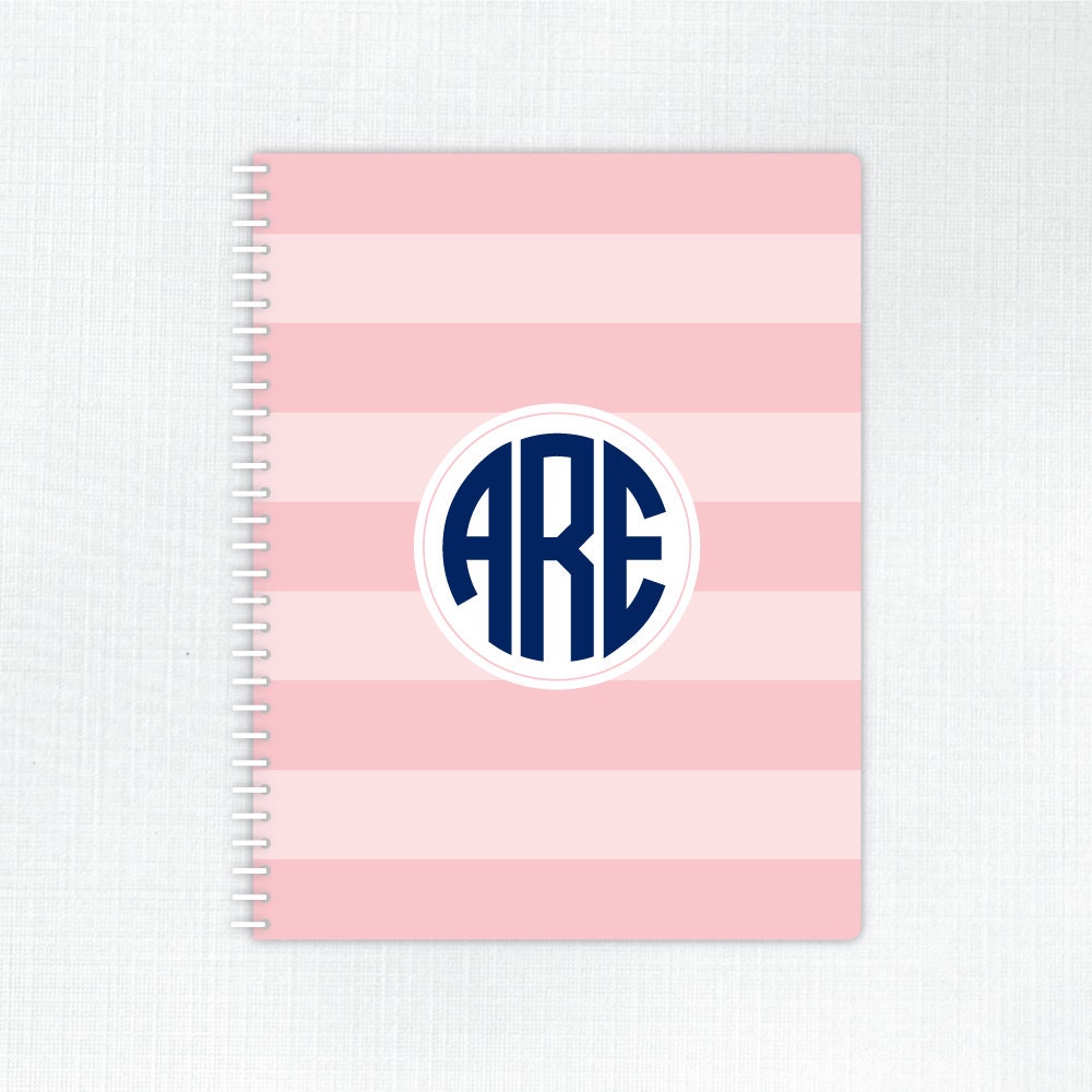 Personalized Spiral Bound Notebook - Wide Stripe Collection Il_570xn