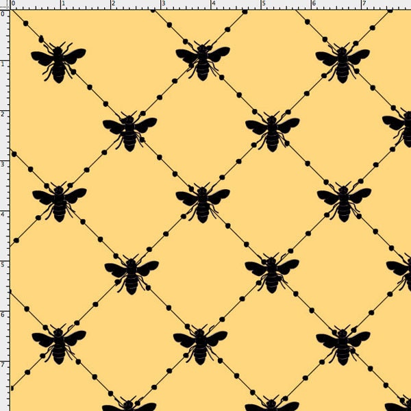 Loralie Bee Happy Fabric, Loralie Fabric, Bee Happy, Bee Fabric, Yellow Fabric, Bug  fabric, 1 yard fabric