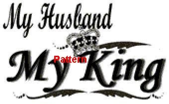 My Husband My King. Counted Cross Stitch Pattern. PDF Files. Free shipping.