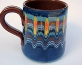 Bulgarian original ceramic, pottery, beer mug, handmade and hand paint