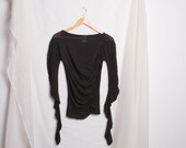 Vintage Chloé Black Top with Long Sleeves