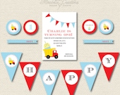 PRINTABLE PARTY COLLECTION -- Dump Truck Party Collection -- Mirabelle Creations Il_170x135