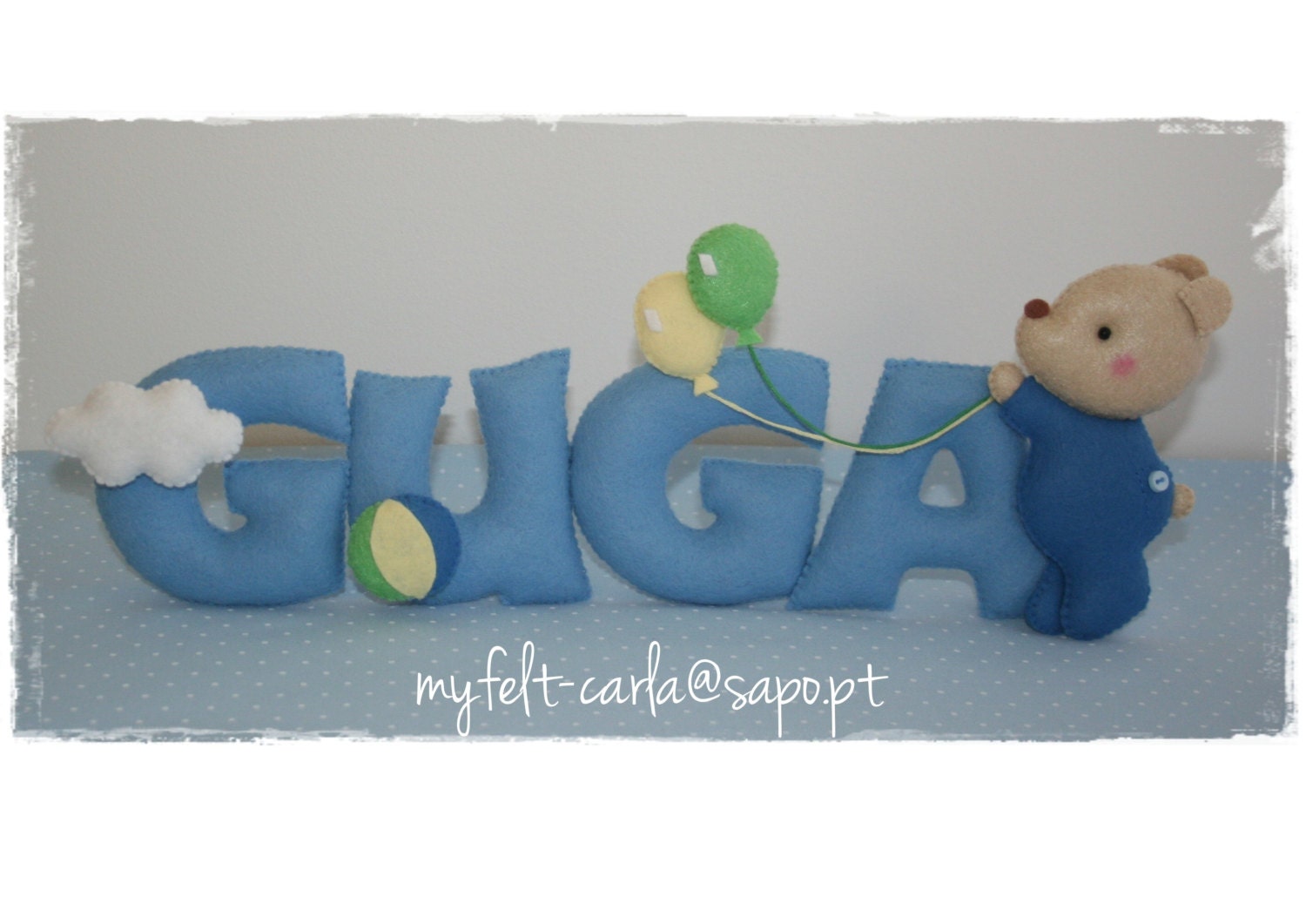 Felt Name Banner 4 letters, Custom Name Decor, Custom Kid's decor, Personalized Baby Decor, Children Room Decor, Nursery Decoration