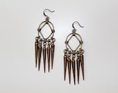 spike tassel chandelier earrings // FLAIL