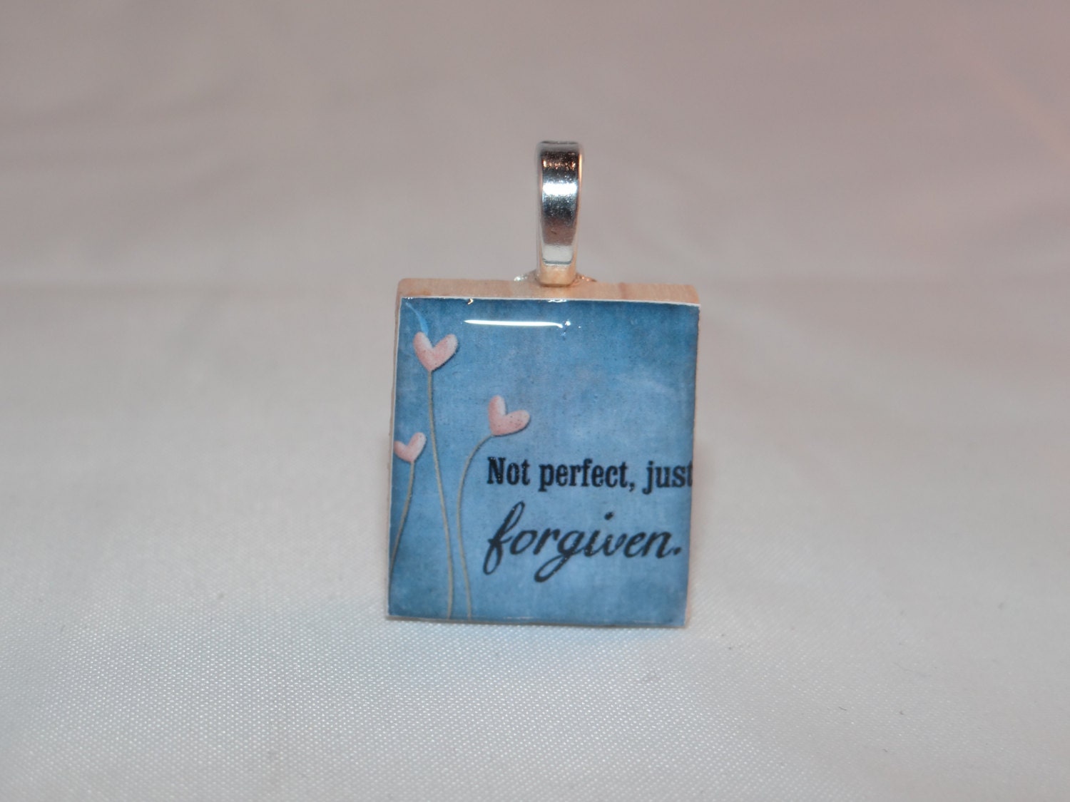 Not Perfect Just Forgiven pendant