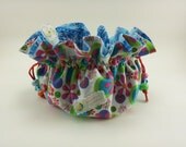 POKI --- Notions bag with hand crafted beads.