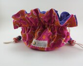 POKI --- Notions bag with hand crafted beads.