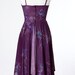70s Vintage Dress Purple Floral Print Vintage XSmall