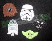 Pre-cut Felt Embellishments - Felty for Hair Bows, Clips & More - Star Wars