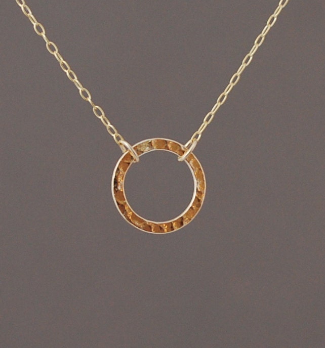 Eternity Circle Gold Fill Necklace also in Sterling Silver
