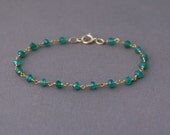 Green Mystic Quartz Beaded Bracelet