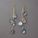 Gray Freshwater Pearl Dangle Earrings Gold or Silver