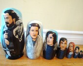 Set of Eight Game of Thrones (The Starks) Nesting Dolls