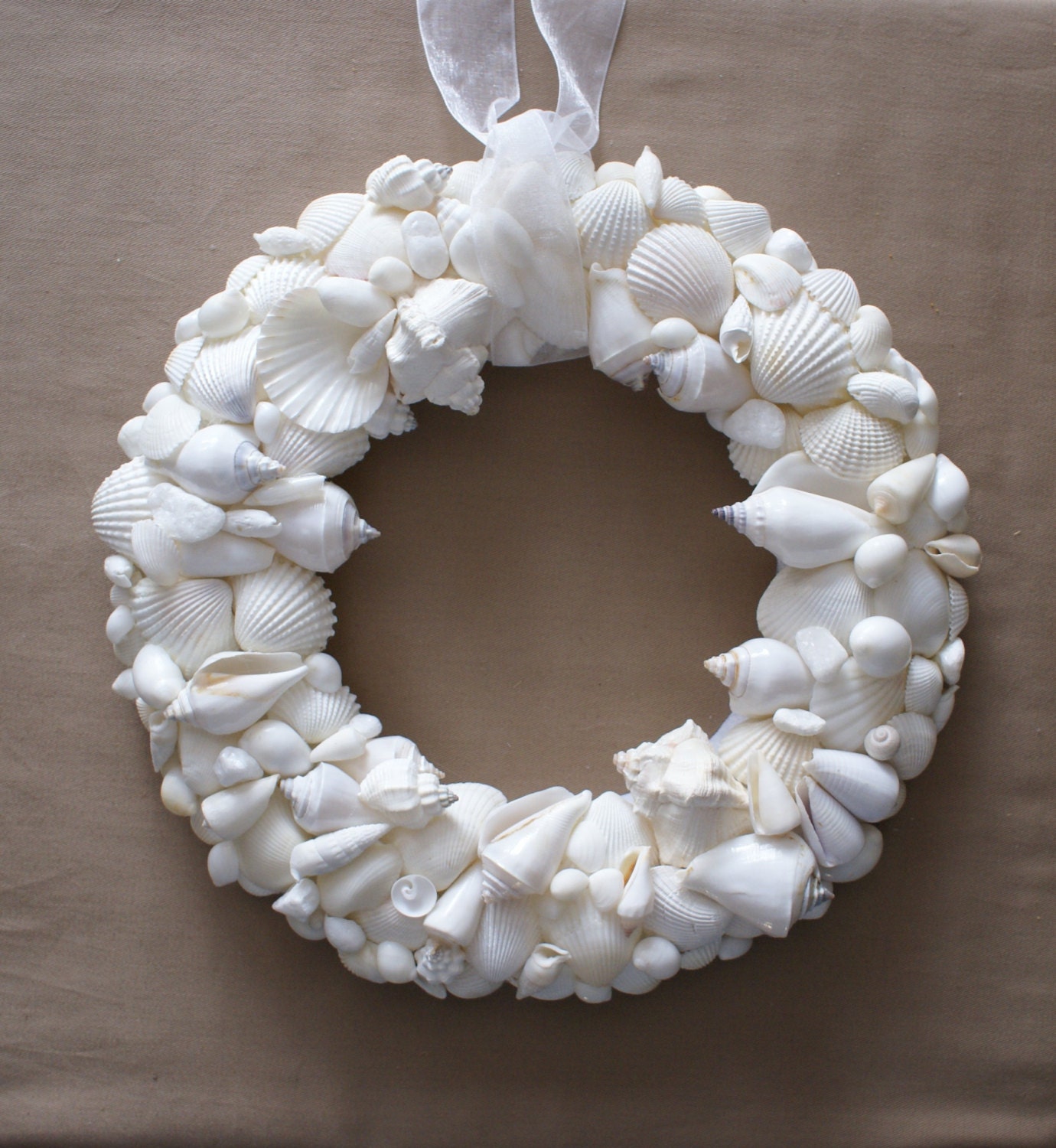 Wedding decoration 13 decor seashell wreath beach by JustShellin