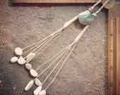 crow legs copper and pebbles necklace