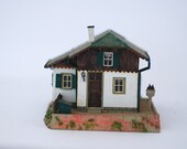 Mid Century Kirbi Train House,  Antique Train Supplies, 1950 Home Decor, Gift For Father From Son, Plastic Train House, FALLER