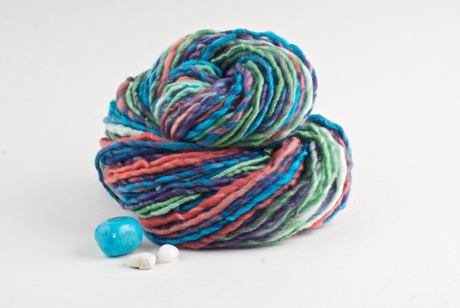 Handspun Yarn - Merino Bulky Single - Pastel Gem