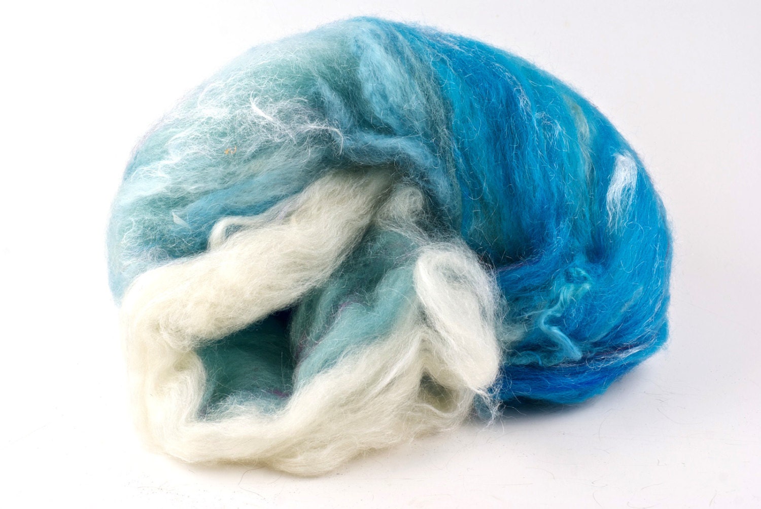 Art Batt - Drum Carded Spinning or Felting Fibers - Surf