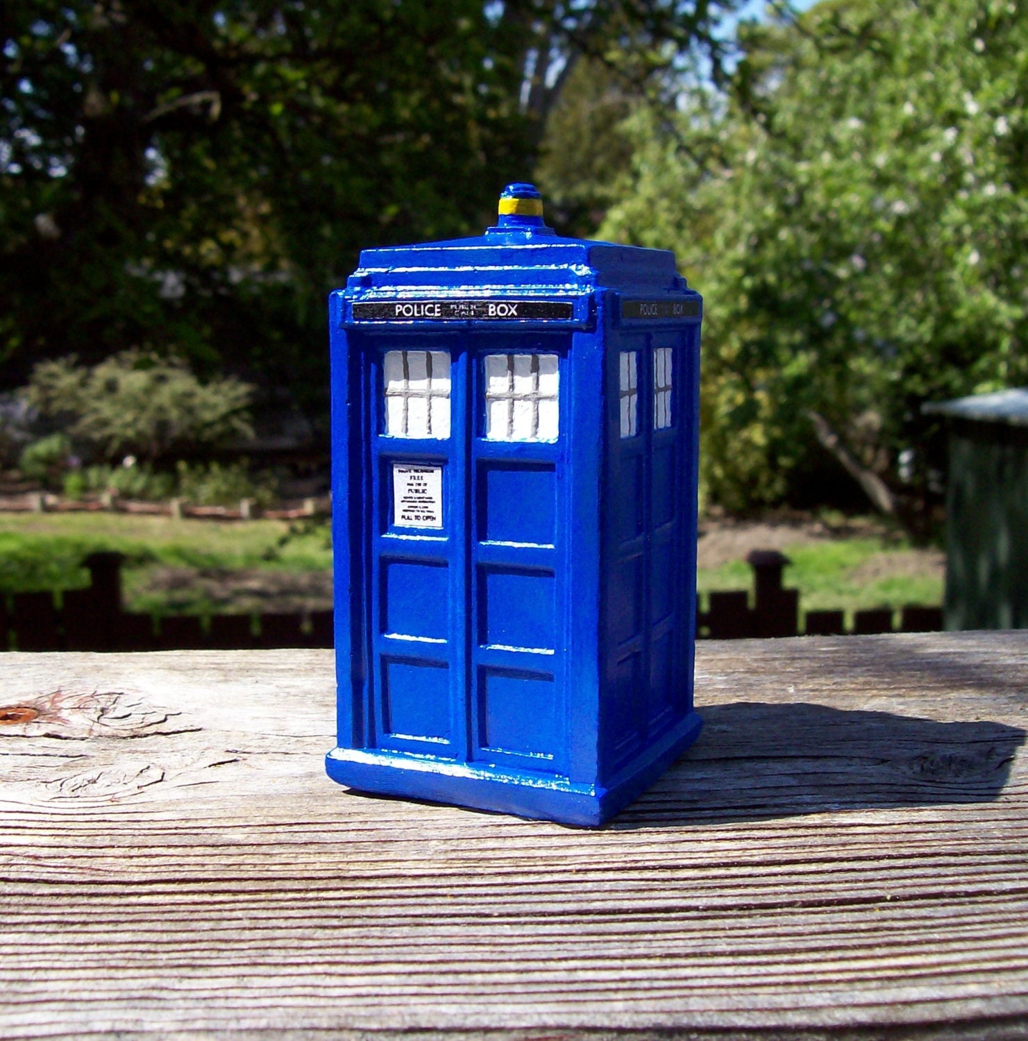 Ceramic TARDIS Police Box Ornament