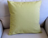 granny smith green cotton duck pillow cover with insert