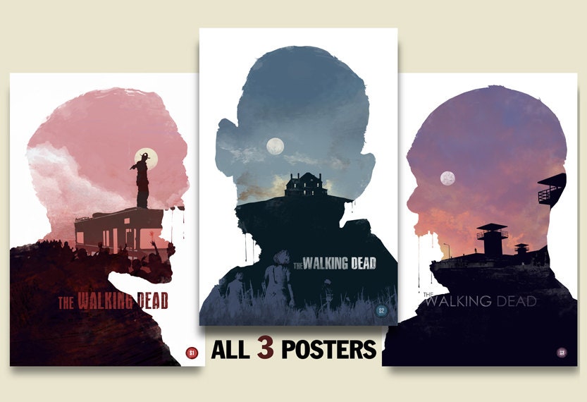 All 3 Posters For 35.00 - The Walking Dead - 11x17 -walking dead, zombie, horror, movie poster