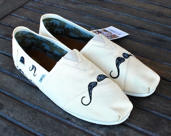 Mustache selection TOMS shoes