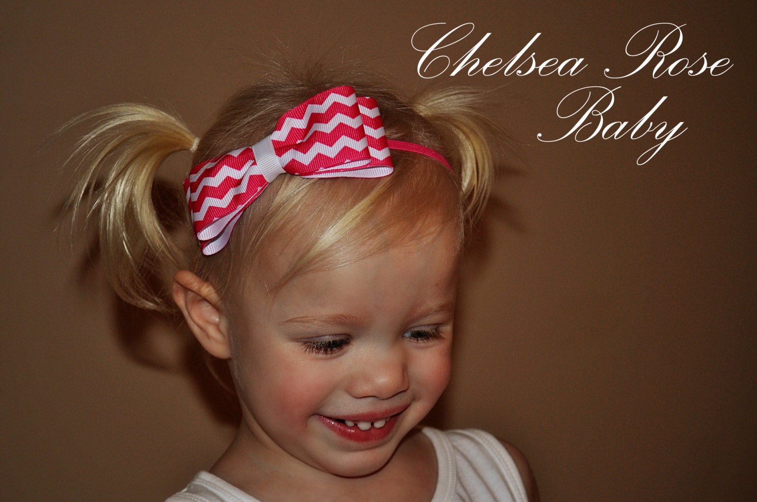 Girls Chevron Hairbow, Chevron Headband
